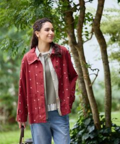 CARA O CRUZ / キャラ・オ・クルス テーラードジャケット | 刺繍シャツジャケット