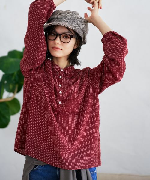 CARA O CRUZ / キャラ・オ・クルス シャツ・ブラウス | ドットブラウス | 詳細5