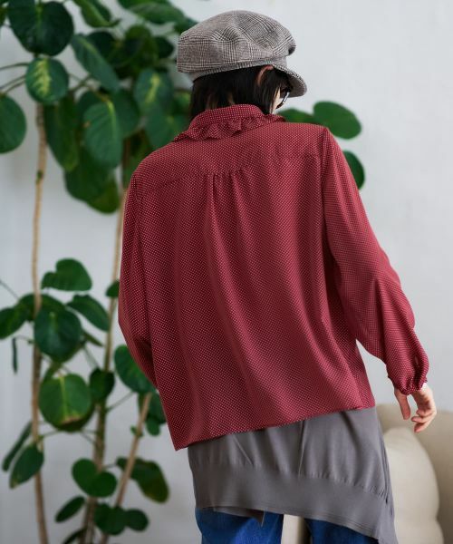 CARA O CRUZ / キャラ・オ・クルス シャツ・ブラウス | ドットブラウス | 詳細8