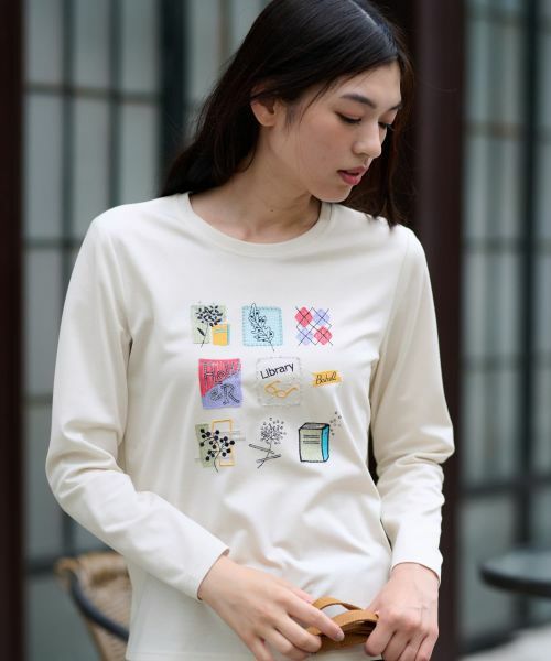 CARA O CRUZ/キャラ・オ・クルス アートワークカットソー ライトベージュ 11(L) CARA O CRUZ/キャラ・オ・クルス アートワークカットソー ライトベージュ 11(L)