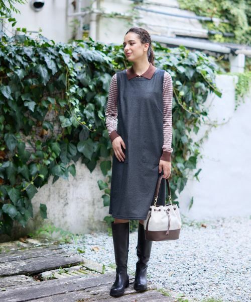 CARA O CRUZ / キャラ・オ・クルス ロング・マキシ丈ワンピース | リバーシブルジャンパースカート | 詳細16