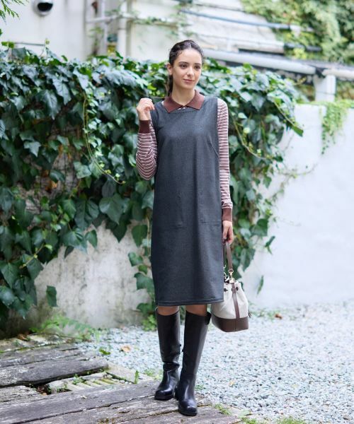 CARA O CRUZ / キャラ・オ・クルス ロング・マキシ丈ワンピース | リバーシブルジャンパースカート | 詳細17