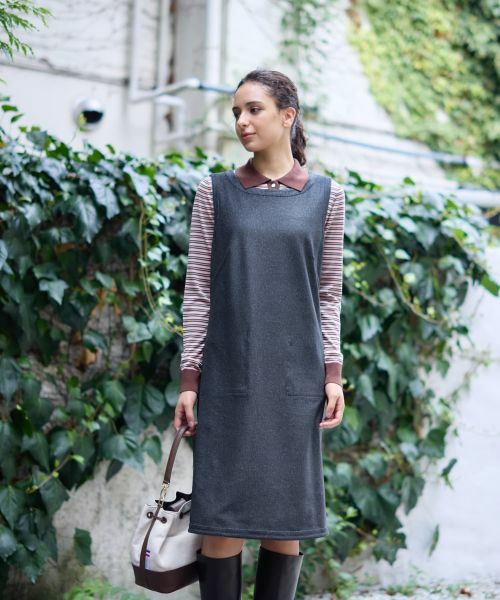 CARA O CRUZ / キャラ・オ・クルス ロング・マキシ丈ワンピース | リバーシブルジャンパースカート | 詳細6