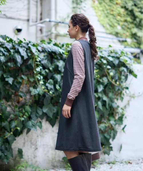 CARA O CRUZ / キャラ・オ・クルス ロング・マキシ丈ワンピース | リバーシブルジャンパースカート | 詳細9