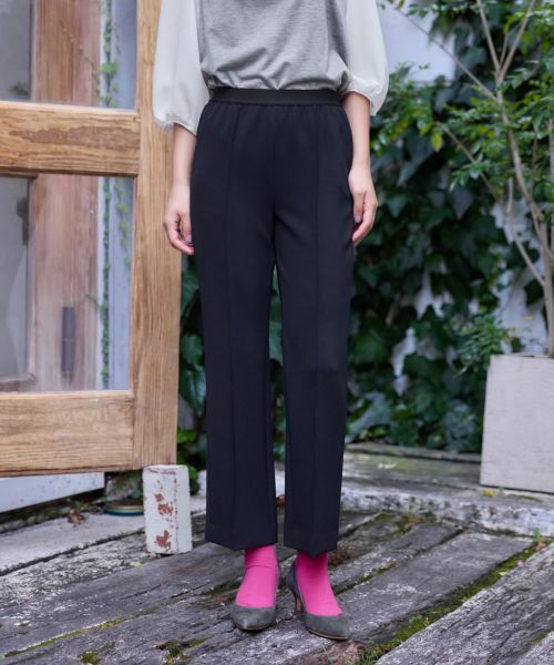 CARA O CRUZ / キャラ・オ・クルス その他パンツ | ウエストゴムパンツ(ネイビー)