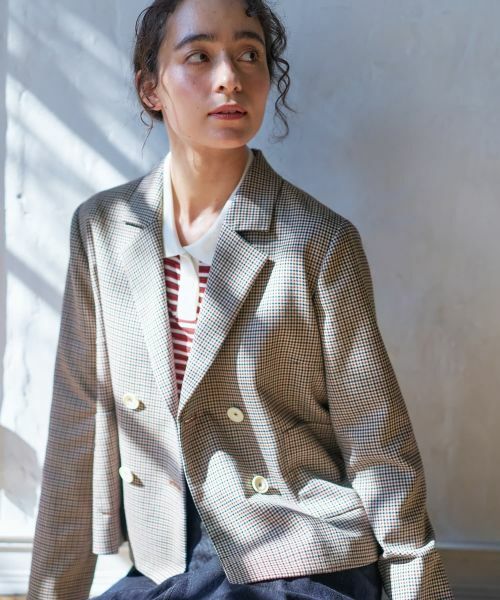 CARA O CRUZ / キャラ・オ・クルス テーラードジャケット | 千鳥格子ジャケット【セットアップ】 | 詳細11