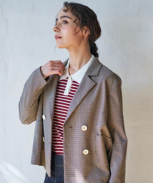 CARA O CRUZ / キャラ・オ・クルス テーラードジャケット | 千鳥格子ジャケット【セットアップ】 | 詳細14
