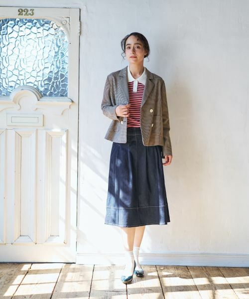 CARA O CRUZ / キャラ・オ・クルス テーラードジャケット | 千鳥格子ジャケット【セットアップ】 | 詳細15