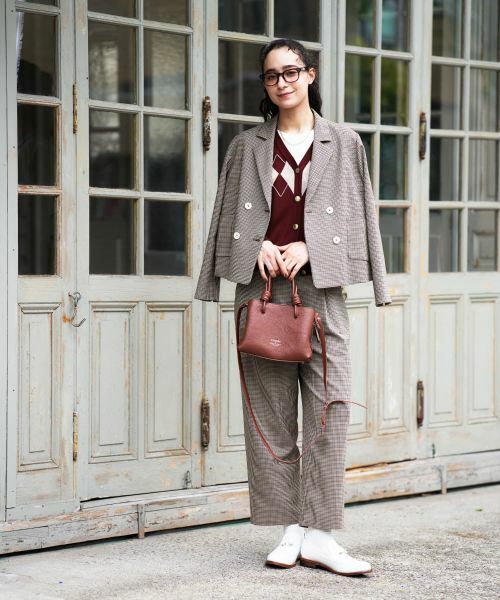 CARA O CRUZ / キャラ・オ・クルス テーラードジャケット | 千鳥格子ジャケット【セットアップ】 | 詳細18