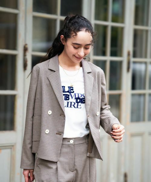 CARA O CRUZ / キャラ・オ・クルス テーラードジャケット | 千鳥格子ジャケット【セットアップ】 | 詳細2