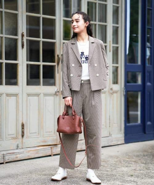 CARA O CRUZ / キャラ・オ・クルス テーラードジャケット | 千鳥格子ジャケット【セットアップ】 | 詳細20