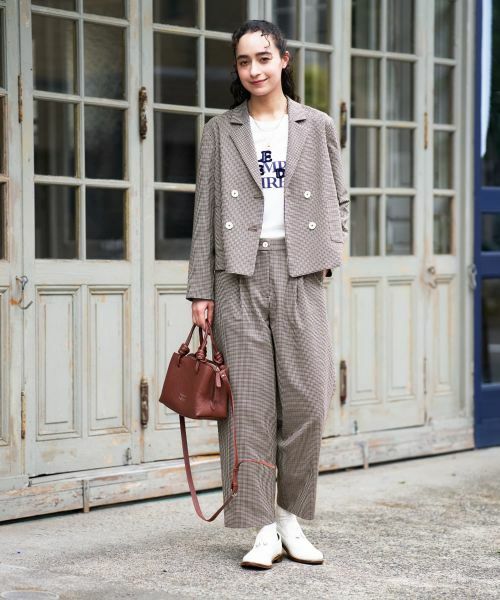 CARA O CRUZ / キャラ・オ・クルス テーラードジャケット | 千鳥格子ジャケット【セットアップ】 | 詳細21