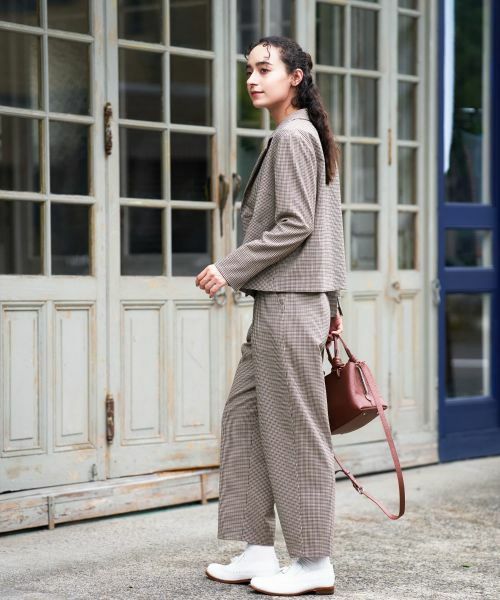 CARA O CRUZ / キャラ・オ・クルス テーラードジャケット | 千鳥格子ジャケット【セットアップ】 | 詳細23