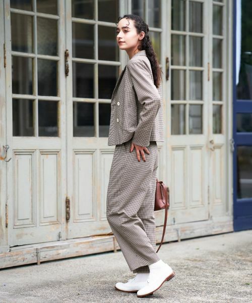 CARA O CRUZ / キャラ・オ・クルス テーラードジャケット | 千鳥格子ジャケット【セットアップ】 | 詳細24