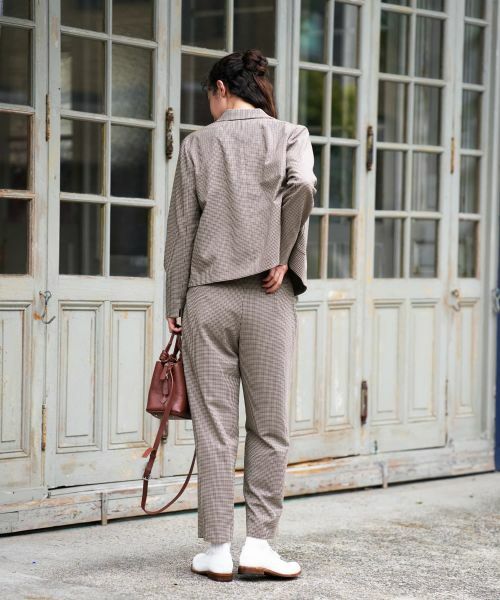 CARA O CRUZ / キャラ・オ・クルス テーラードジャケット | 千鳥格子ジャケット【セットアップ】 | 詳細25