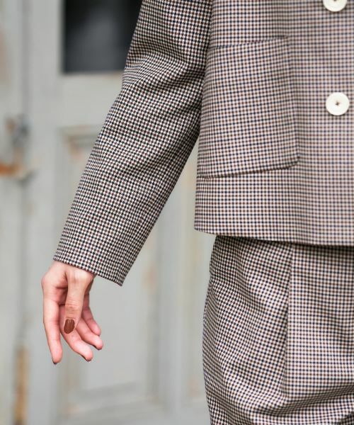 CARA O CRUZ / キャラ・オ・クルス テーラードジャケット | 千鳥格子ジャケット【セットアップ】 | 詳細27