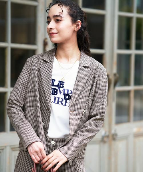 CARA O CRUZ / キャラ・オ・クルス テーラードジャケット | 千鳥格子ジャケット【セットアップ】 | 詳細3