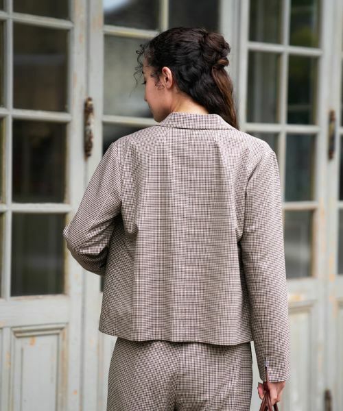 CARA O CRUZ / キャラ・オ・クルス テーラードジャケット | 千鳥格子ジャケット【セットアップ】 | 詳細6