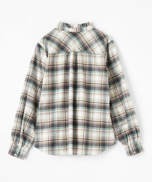 CARA O CRUZ / キャラ・オ・クルス シャツ・ブラウス | コサージュ付チェックシャツ【SOMELOS】【35th】 | 詳細16