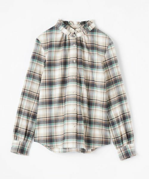 CARA O CRUZ / キャラ・オ・クルス シャツ・ブラウス | コサージュ付チェックシャツ【SOMELOS】【35th】 | 詳細18