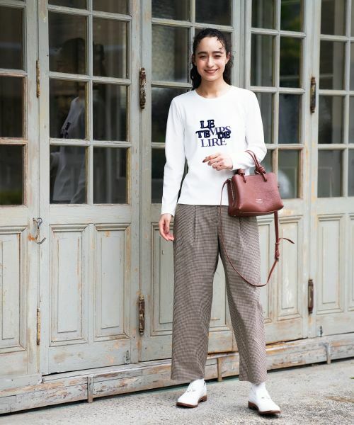 CARA O CRUZ / キャラ・オ・クルス その他パンツ | 千鳥格子柄テーパードパンツ【セットアップ】 | 詳細17