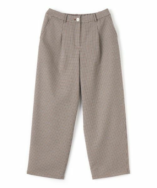 CARA O CRUZ / キャラ・オ・クルス その他パンツ | 千鳥格子柄テーパードパンツ【セットアップ】 | 詳細23