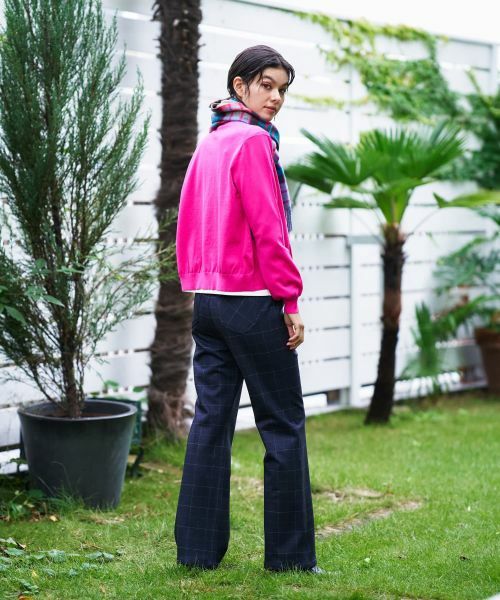 CARA O CRUZ / キャラ・オ・クルス カーディガン・ボレロ | 洗える 配色刺繍ボタンのクルーネックカーディガン | 詳細27