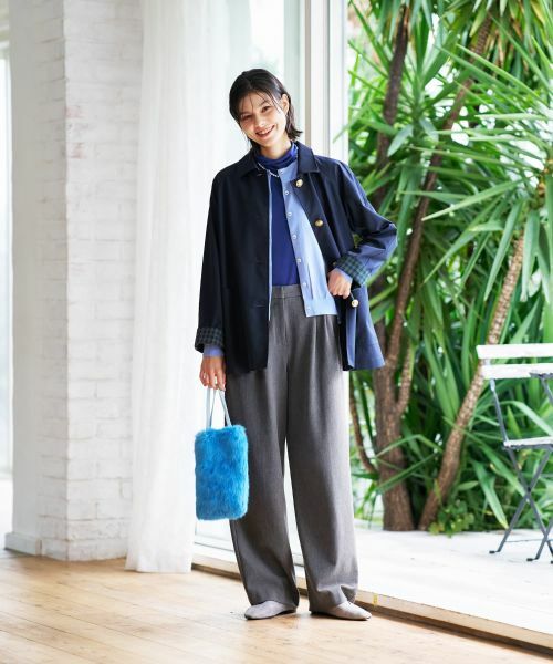 CARA O CRUZ / キャラ・オ・クルス カーディガン・ボレロ | 洗える 配色刺繍ボタンのクルーネックカーディガン | 詳細29