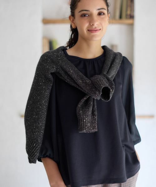 CARA O CRUZ / キャラ・オ・クルス カットソー | 切替ボリュームスリーブカットソー | 詳細1