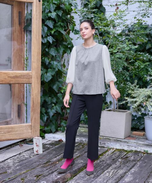 CARA O CRUZ / キャラ・オ・クルス カットソー | 切替ボリュームスリーブカットソー | 詳細16