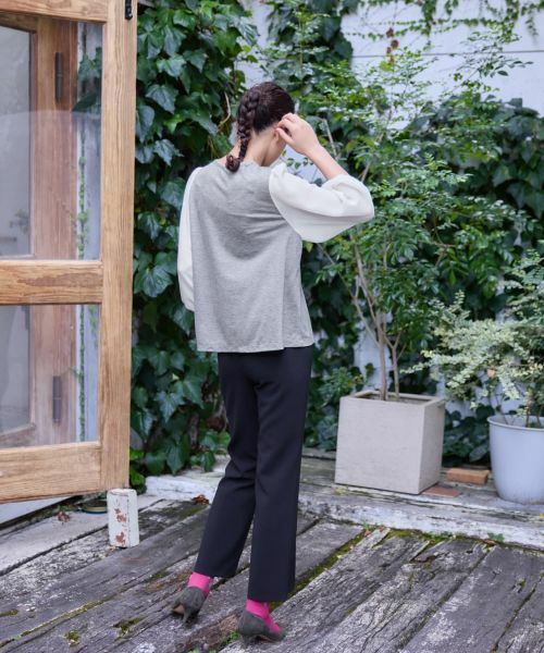 CARA O CRUZ / キャラ・オ・クルス カットソー | 切替ボリュームスリーブカットソー | 詳細19