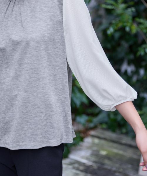 CARA O CRUZ / キャラ・オ・クルス カットソー | 切替ボリュームスリーブカットソー | 詳細22