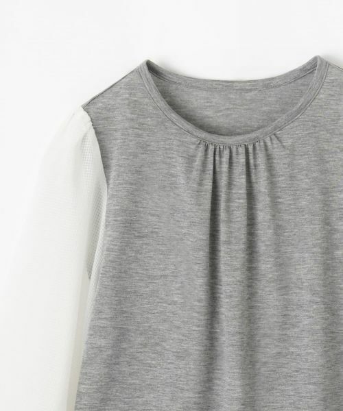 CARA O CRUZ / キャラ・オ・クルス カットソー | 切替ボリュームスリーブカットソー | 詳細27