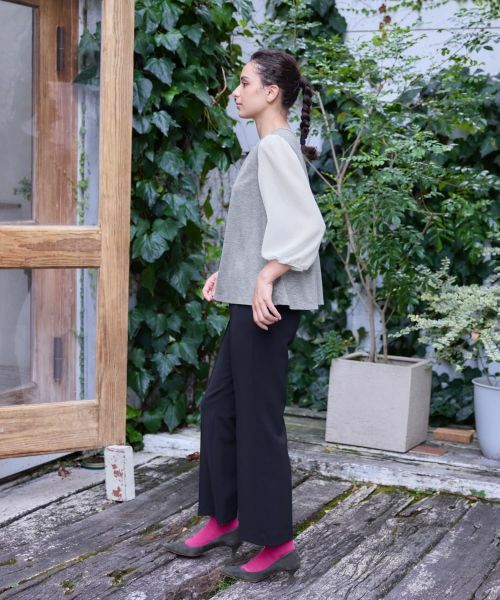 CARA O CRUZ / キャラ・オ・クルス カットソー | 切替ボリュームスリーブカットソー | 詳細17