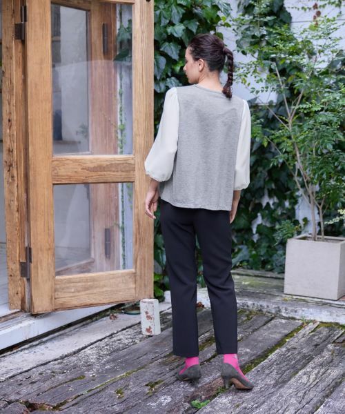 CARA O CRUZ / キャラ・オ・クルス カットソー | 切替ボリュームスリーブカットソー | 詳細19