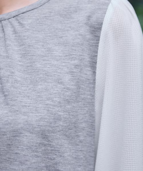 CARA O CRUZ / キャラ・オ・クルス カットソー | 切替ボリュームスリーブカットソー | 詳細22