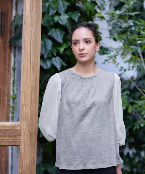 CARA O CRUZ / キャラ・オ・クルス カットソー | 切替ボリュームスリーブカットソー | 詳細7