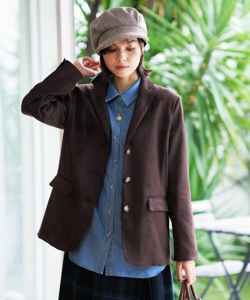 CARA O CRUZ / キャラ・オ・クルス テーラードジャケット | スエードブレザー【35th】 | 詳細1