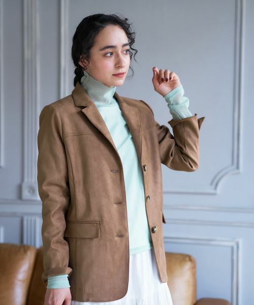 CARA O CRUZ / キャラ・オ・クルス テーラードジャケット | スエードブレザー【35th】 | 詳細10