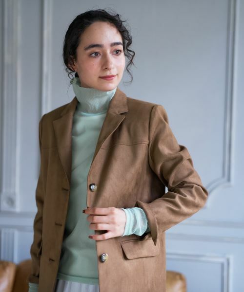 CARA O CRUZ / キャラ・オ・クルス テーラードジャケット | スエードブレザー【35th】 | 詳細11