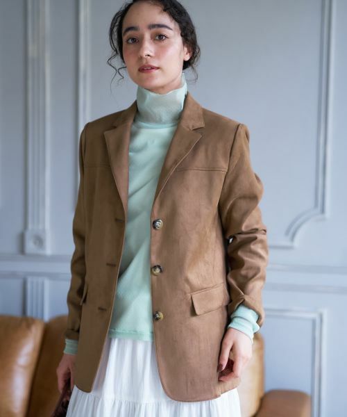 CARA O CRUZ / キャラ・オ・クルス テーラードジャケット | スエードブレザー【35th】 | 詳細15