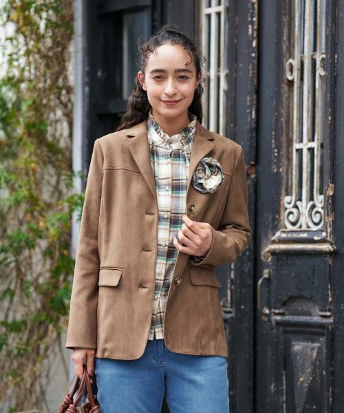 CARA O CRUZ / キャラ・オ・クルス テーラードジャケット | スエードブレザー【35th】 | 詳細17