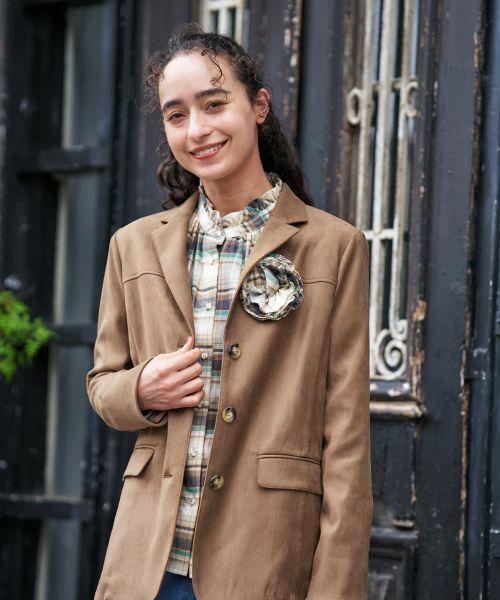 CARA O CRUZ / キャラ・オ・クルス テーラードジャケット | スエードブレザー【35th】 | 詳細20