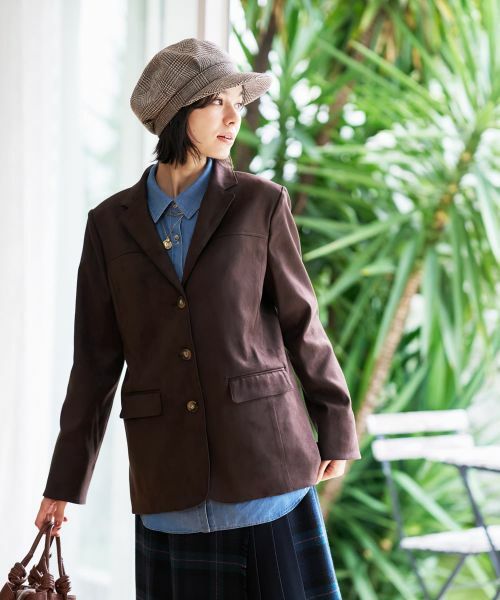 CARA O CRUZ / キャラ・オ・クルス テーラードジャケット | スエードブレザー【35th】 | 詳細8