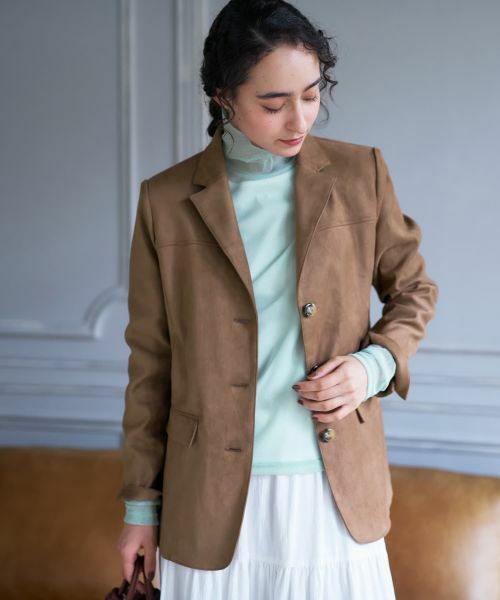 CARA O CRUZ / キャラ・オ・クルス テーラードジャケット | スエードブレザー【35th】 | 詳細9