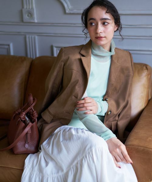 CARA O CRUZ/キャラ・オ・クルス スエードブレザー【35th】 モカ 9(M)