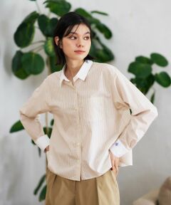 CARA O CRUZ / キャラ・オ・クルス シャツ・ブラウス | クレリックストライプシャツ