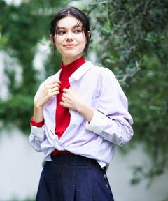 CARA O CRUZ / キャラ・オ・クルス シャツ・ブラウス | クレリックストライプシャツ