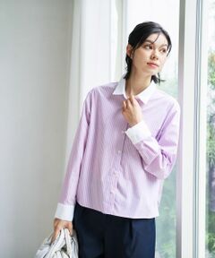 CARA O CRUZ / キャラ・オ・クルス シャツ・ブラウス | クレリックストライプシャツ