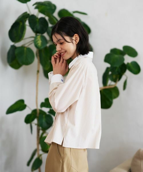 CARA O CRUZ / キャラ・オ・クルス シャツ・ブラウス | クレリックストライプシャツ | 詳細10